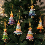 Handmade Colorful Christmas Tree - Crochet Ornament