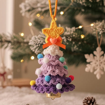Handmade Colorful Christmas Tree - Personalized Crochet Ornament