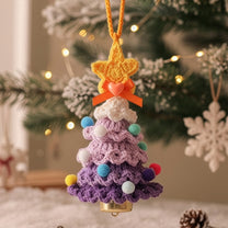 Handmade Colorful Christmas Tree - Crochet Ornament
