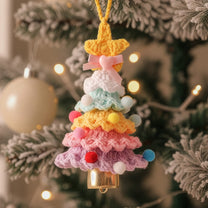 Handmade Colorful Christmas Tree - Personalized Crochet Ornament