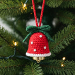 Handmade Cute Santa Claus Reindeer Snowman Christmas Bell - Personalized Crochet Ornament