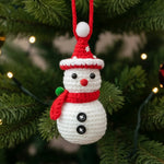 Handmade Cute Santa Claus Reindeer Snowman Christmas Bell - Personalized Crochet Ornament