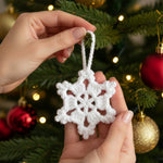 Handmade Snowflake - Personalized Crochet Ornament