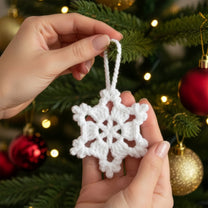 Handmade Snowflake - Crochet Ornament