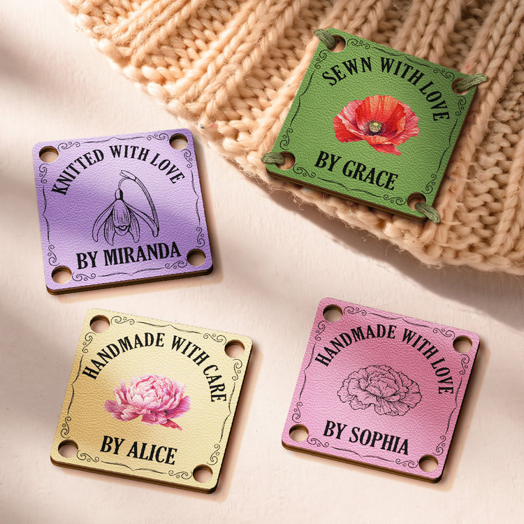 Handmade-With-Love,-Custom-Birth-Flower-&-Name-Personalized-Leather-Buttons-1
