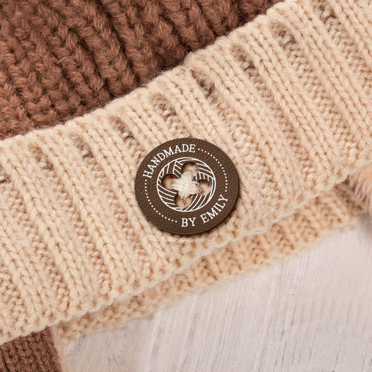 Handmade-With-Love-Gift-For-Knitting,-Crocheting-Lover,-Sewing-Lover-,-Diy-Craft--Personalized-Leather-Buttons-2