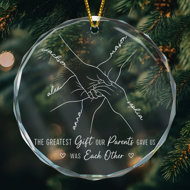 Hands-Line-Art-Custom-Name-Gift-For-Sibling-Personalized-Ornament-1