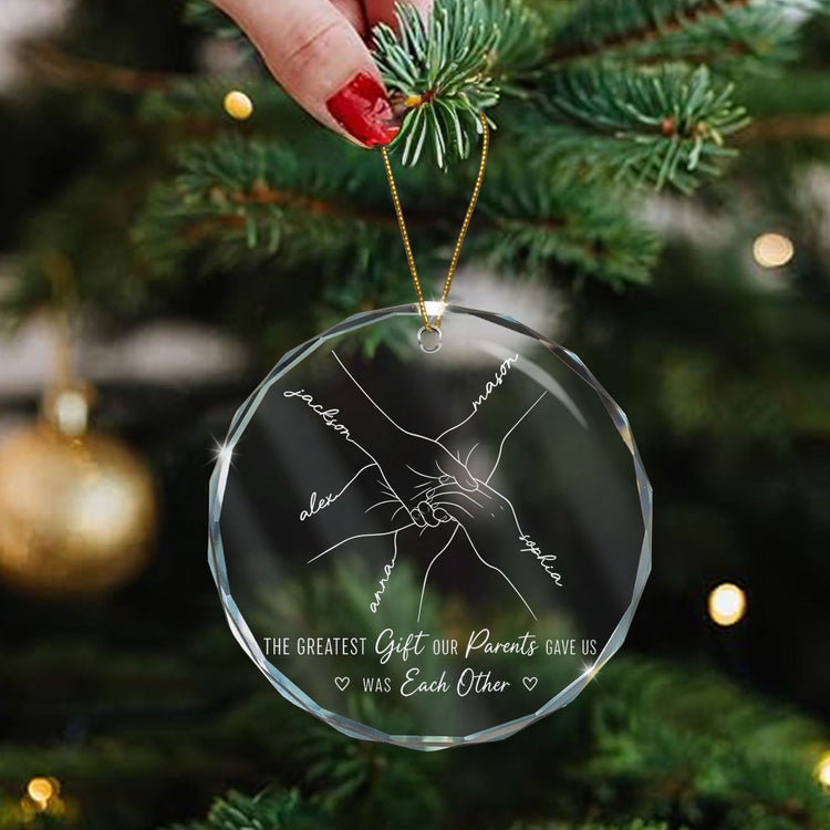 Hands-Line-Art-Custom-Name-Gift-For-Sibling-Personalized-Ornament-4
