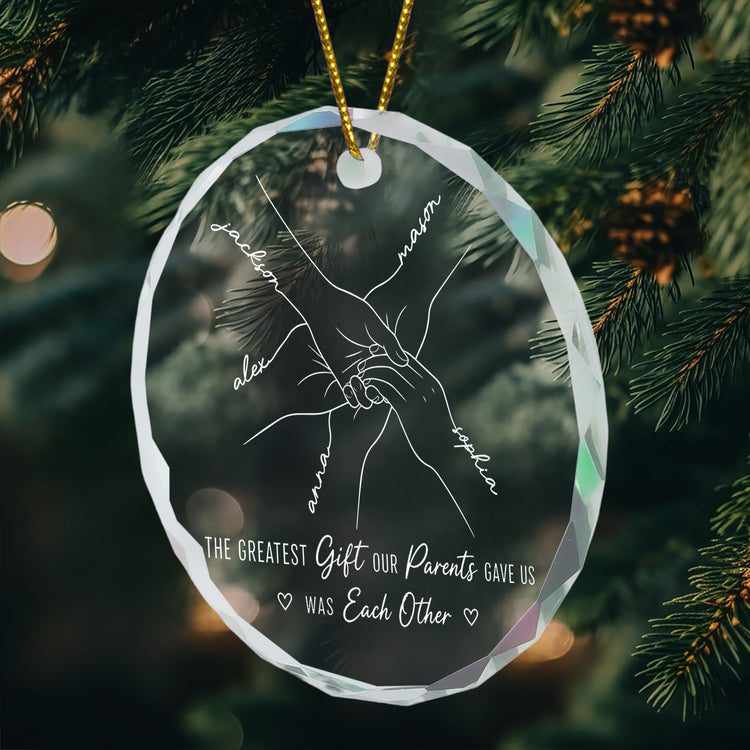 Hands-Line-Art-Custom-Name-Gift-For-Sibling-Personalized-Ornament-5