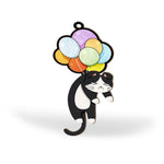 Hanging Cat - Personalized Window Hanging Suncatcher Ornament
