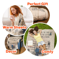 Happily Annoying The Crap Out Of Each Other - Personalized Blanket