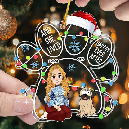 Happily Ever After With My Dog - Personalized Acrylic Ornament