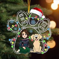 Happily Ever After With My Dog - Personalized Acrylic Ornament