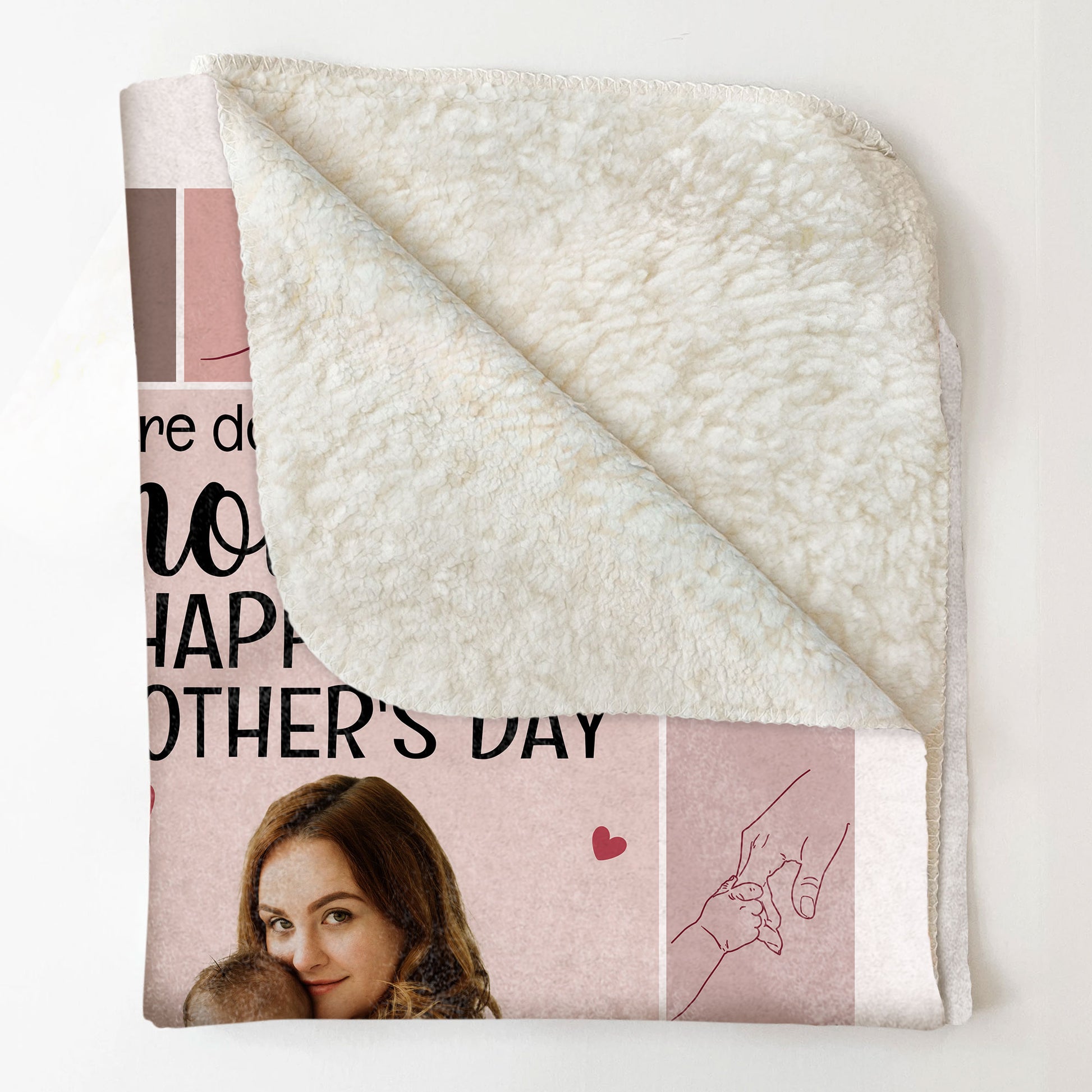 Happy 1St Mother's Day - Personalized Photo Blanket