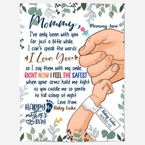 Happy 1st Mothers Day Mommy - Personalized Blanket