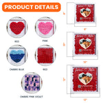 Happy Anniversary QR Song/Sound - Personalized Photo Flower Shadow Box With LED Light