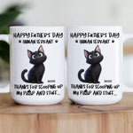 Happy Father's Day, Human Servant - Personalized Mug