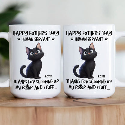 Happy Father's Day, Human Servant - Personalized Mug