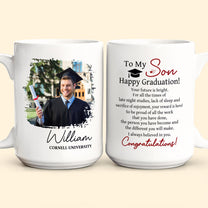 Happy Graduation Your Future Is Bright - Personalized Photo Mug