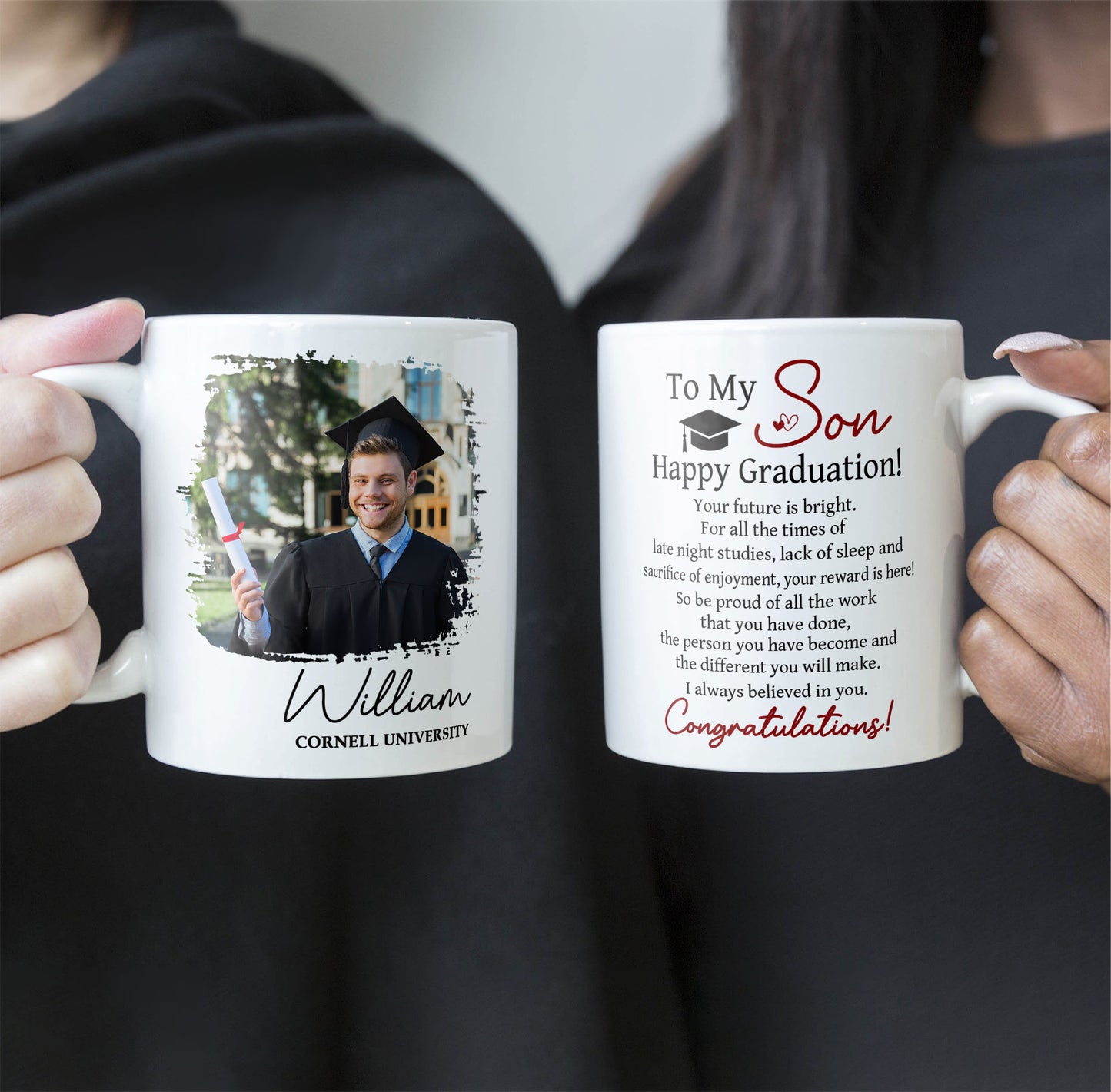 Happy Graduation Your Future Is Bright - Personalized Photo Mug