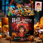 Happy Halloween Trick Or Treat - Personalized Photo Halloween Spooky Basket