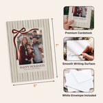 Happy Holidays Merry Christmas Custom Photo Christmas Card - Personalized Cards