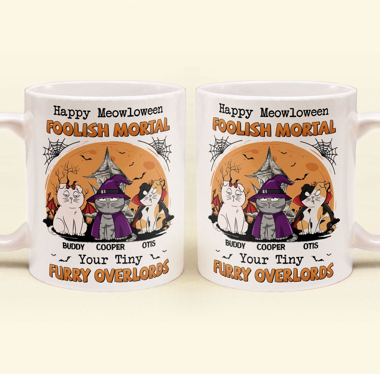 Happy Meowloween - Personalized Mug