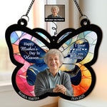 Happy Mother's Day In Heaven - Personalized Window Hanging Suncatcher Photo Ornament