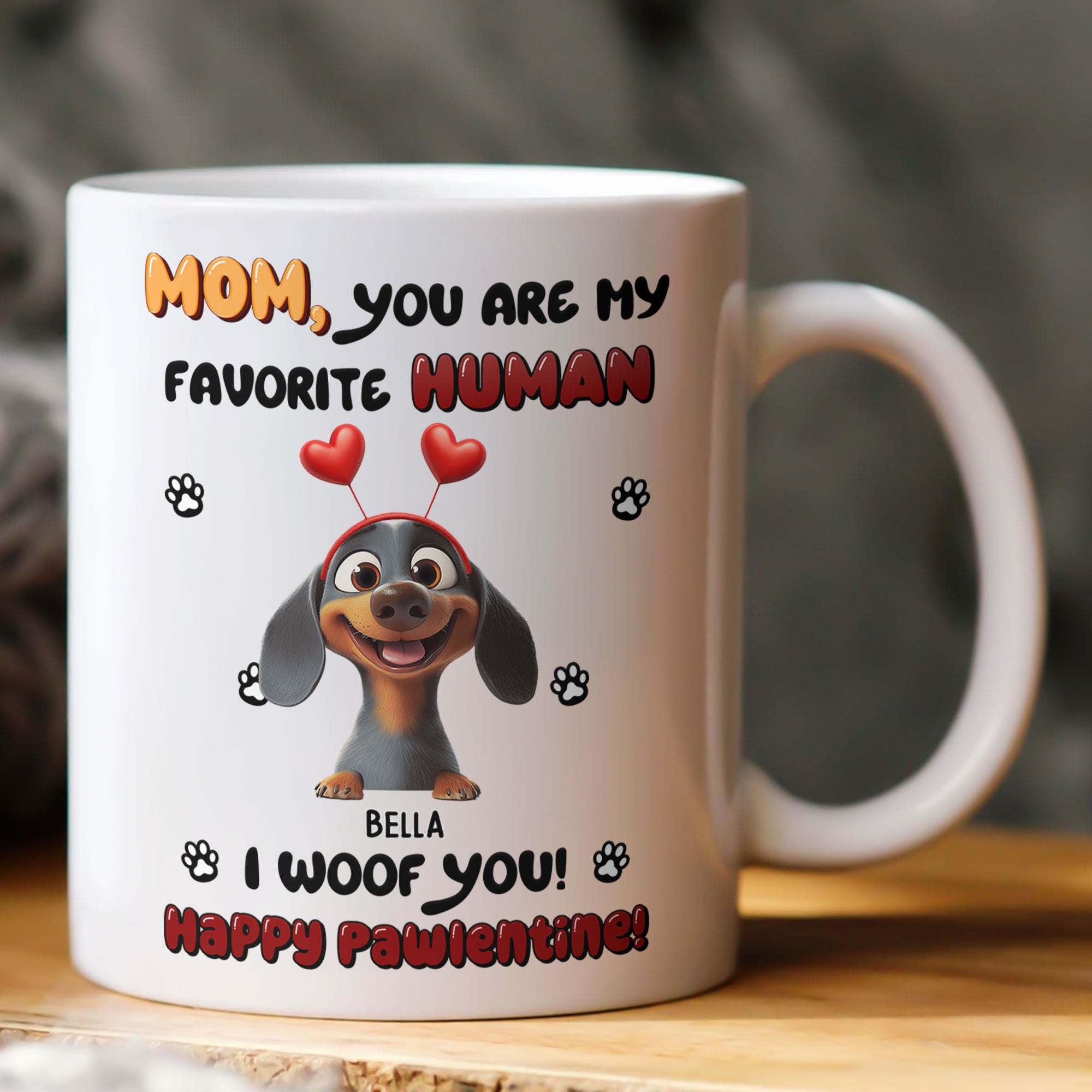 Happy Pawlentine! - Personalized Mug