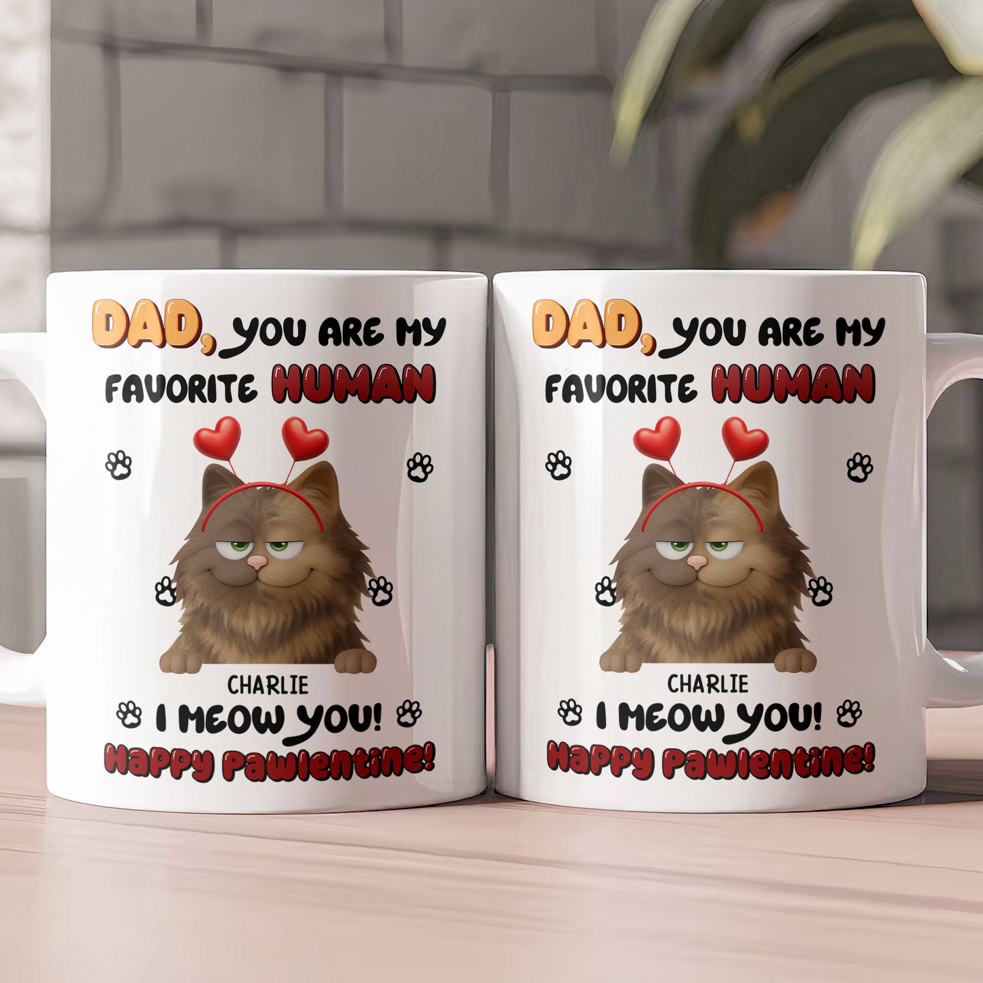 Happy Pawlentine! - Personalized Mug