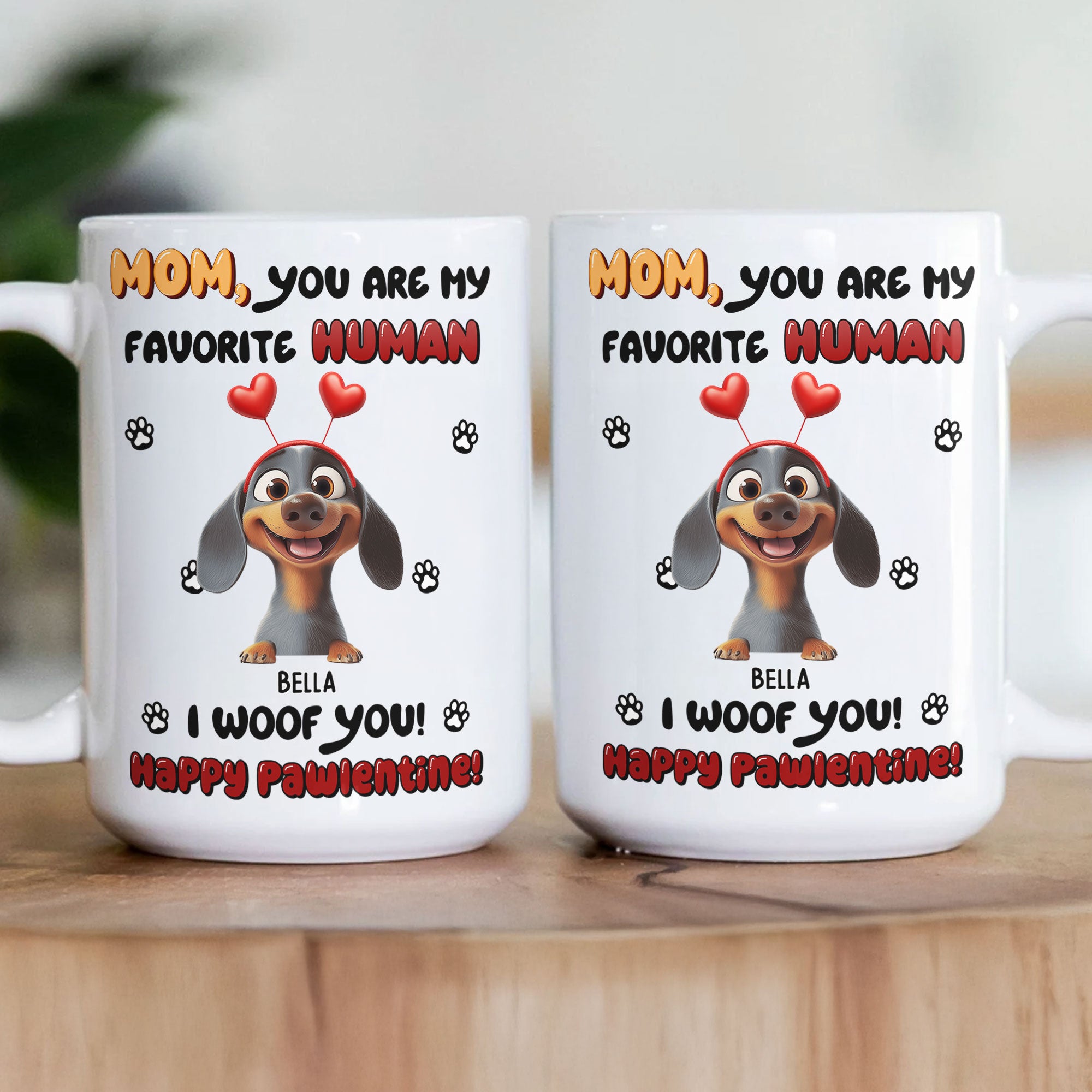 Happy Pawlentine! - Personalized Mug