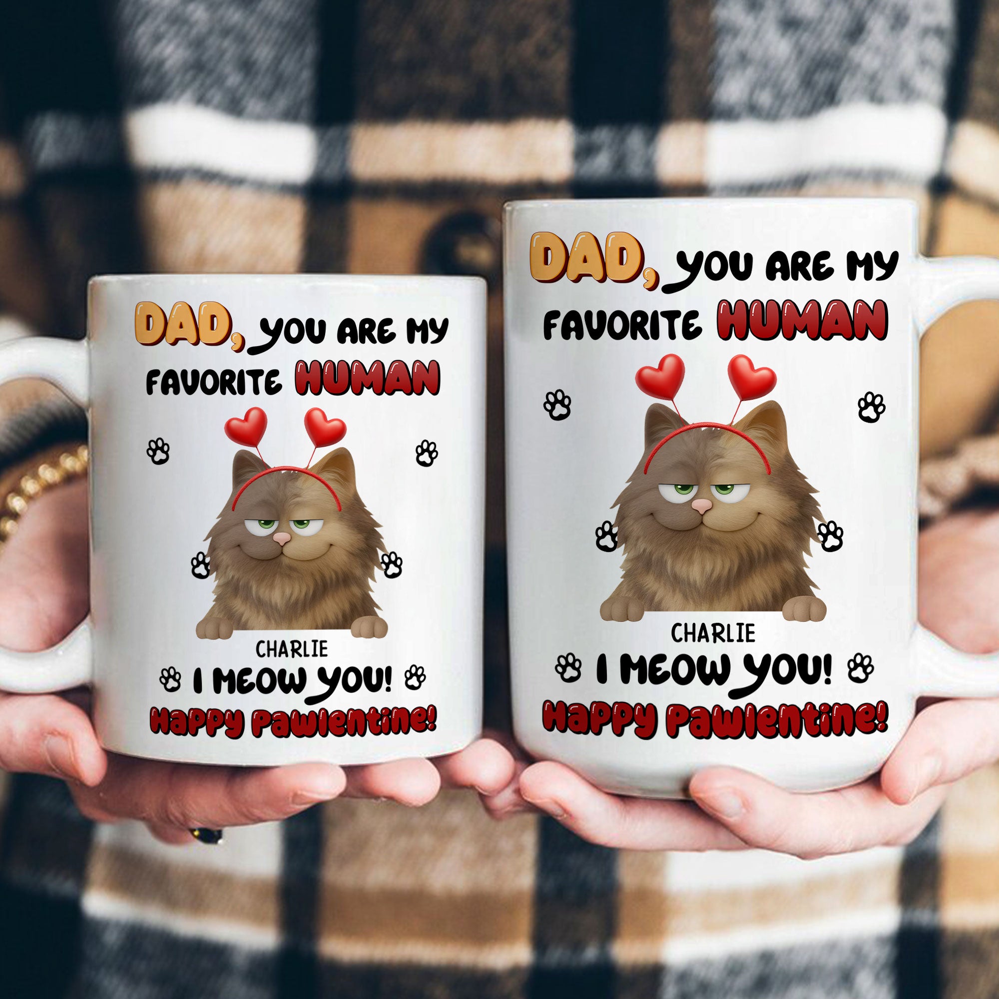 Happy Pawlentine! - Personalized Mug