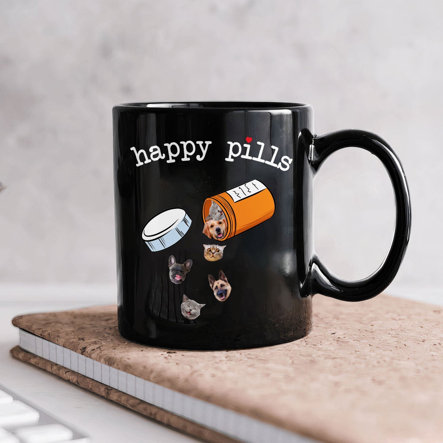 Happy Pills - Personalized Photo Mug