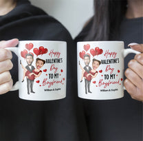 Happy Valentine's Day To My Love - Personalized Photo Mug - Valentine's Day Gifts For Men, Husband, Him, Boyfriend