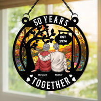 Happy Years Together - Personalized Window Hanging Suncatcher Ornament