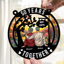 Happy Years Together - Personalized Window Hanging Suncatcher Ornament