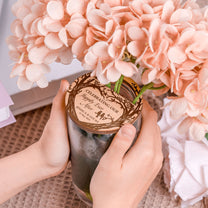 Happy Wedding - Personalized Vase Topper