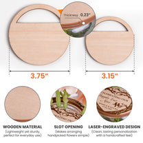 Happy Wedding - Personalized Vase Topper