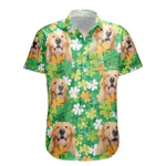 Happy St Patrick Day Together With Pet Photo - Custom Photo Hawaiian Shirts