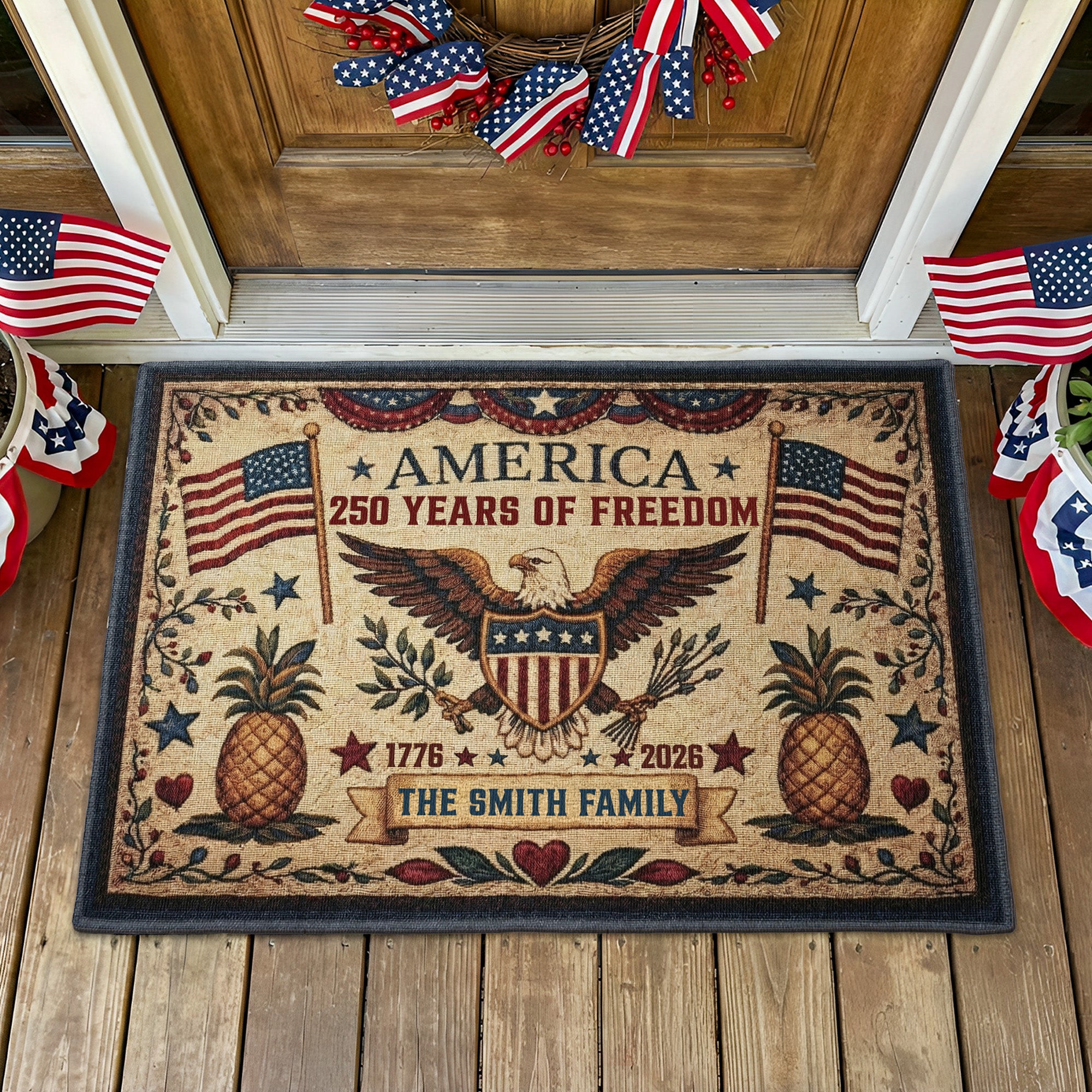 Happy-250Th-Anniversary-Semiquincentennial-Personalized-Doormat-2