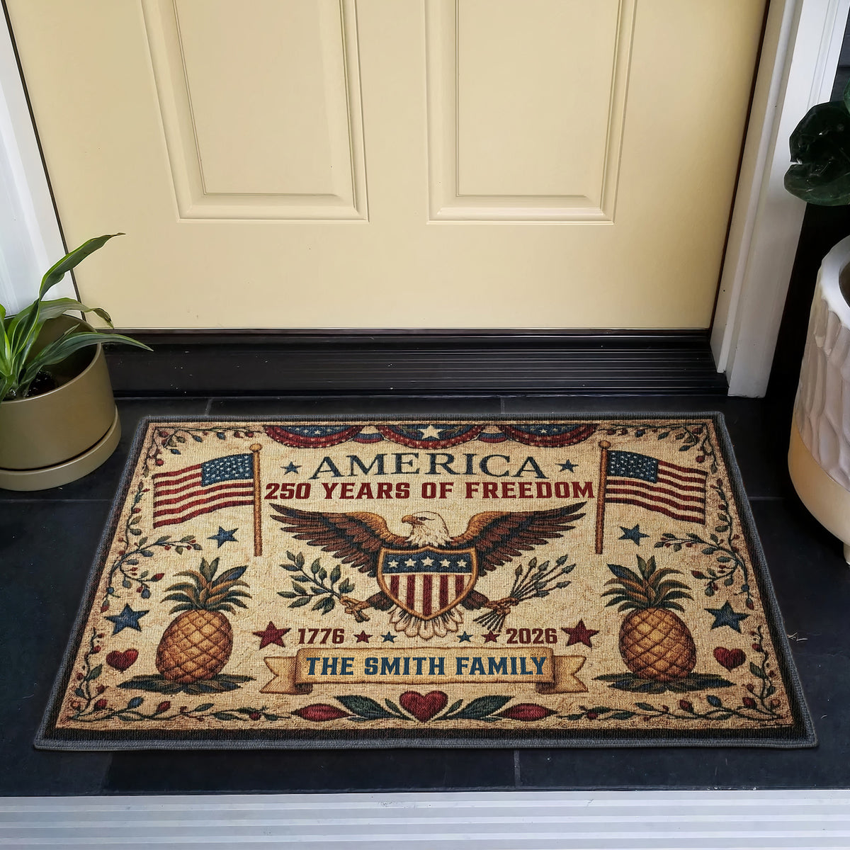 Happy-250Th-Anniversary-Semiquincentennial-Personalized-Doormat-4