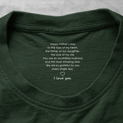 Happy Father's Day To The Man Of My Heart - Personalized Shirt