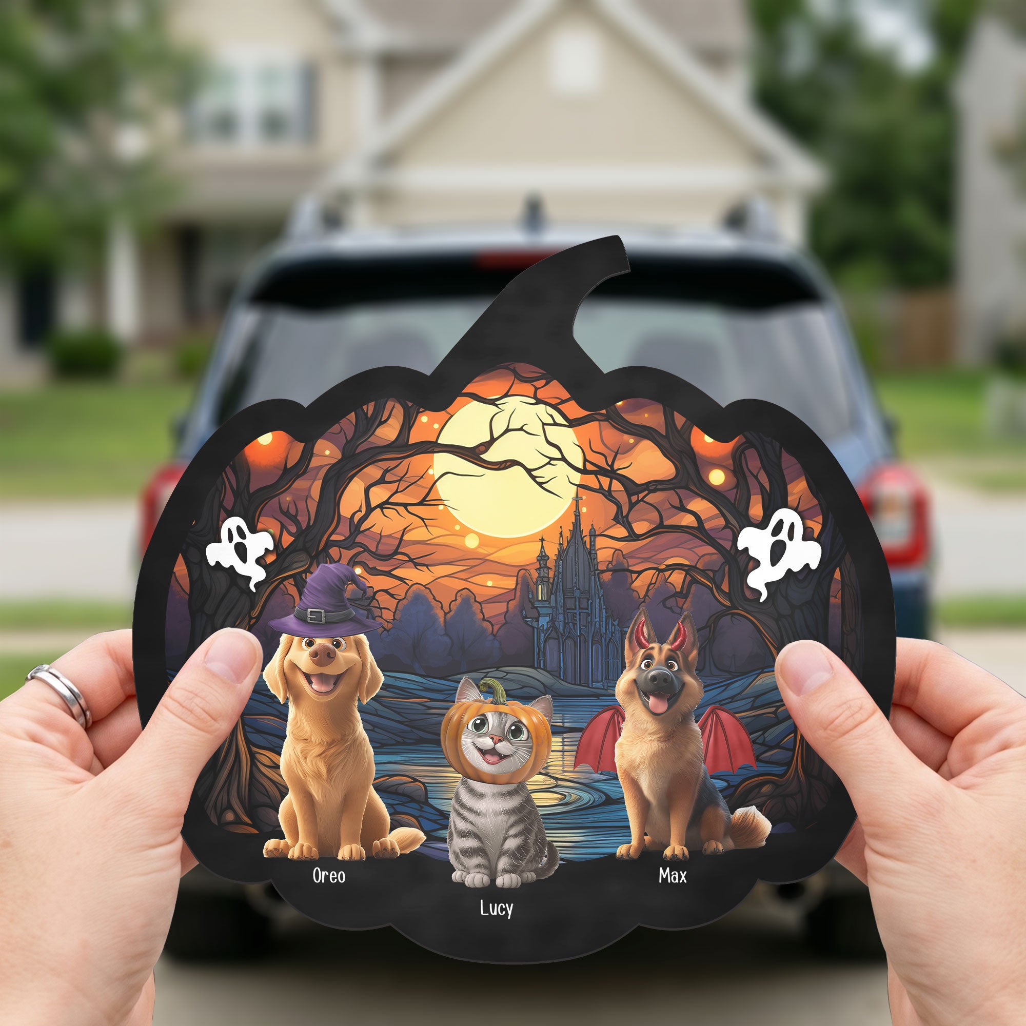Happy-Halloween-Pumpkin-Personalized-Bumper-Sticker-3