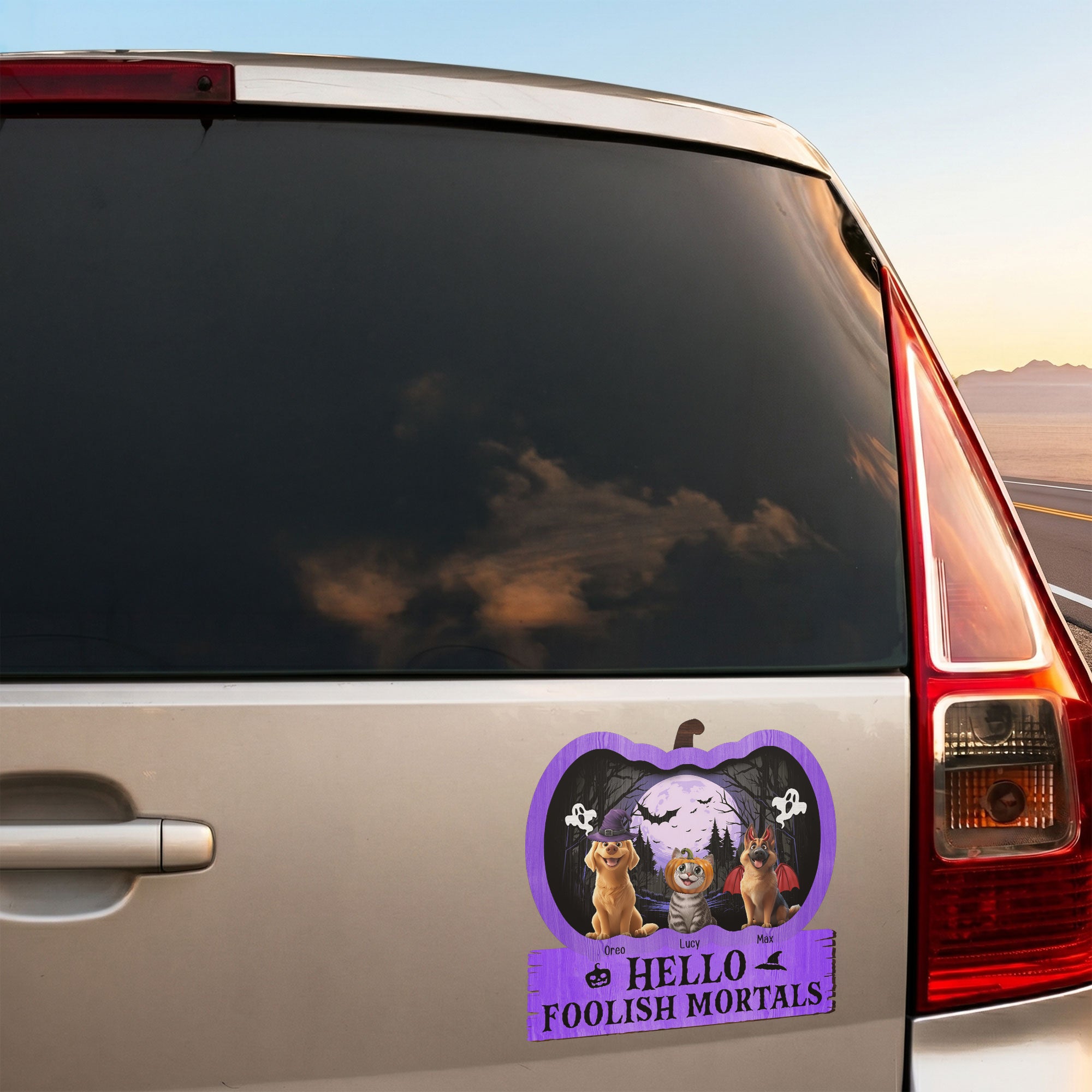 Happy-Howloween-Pumpkin-Personalized-Bumper-Sticker-4