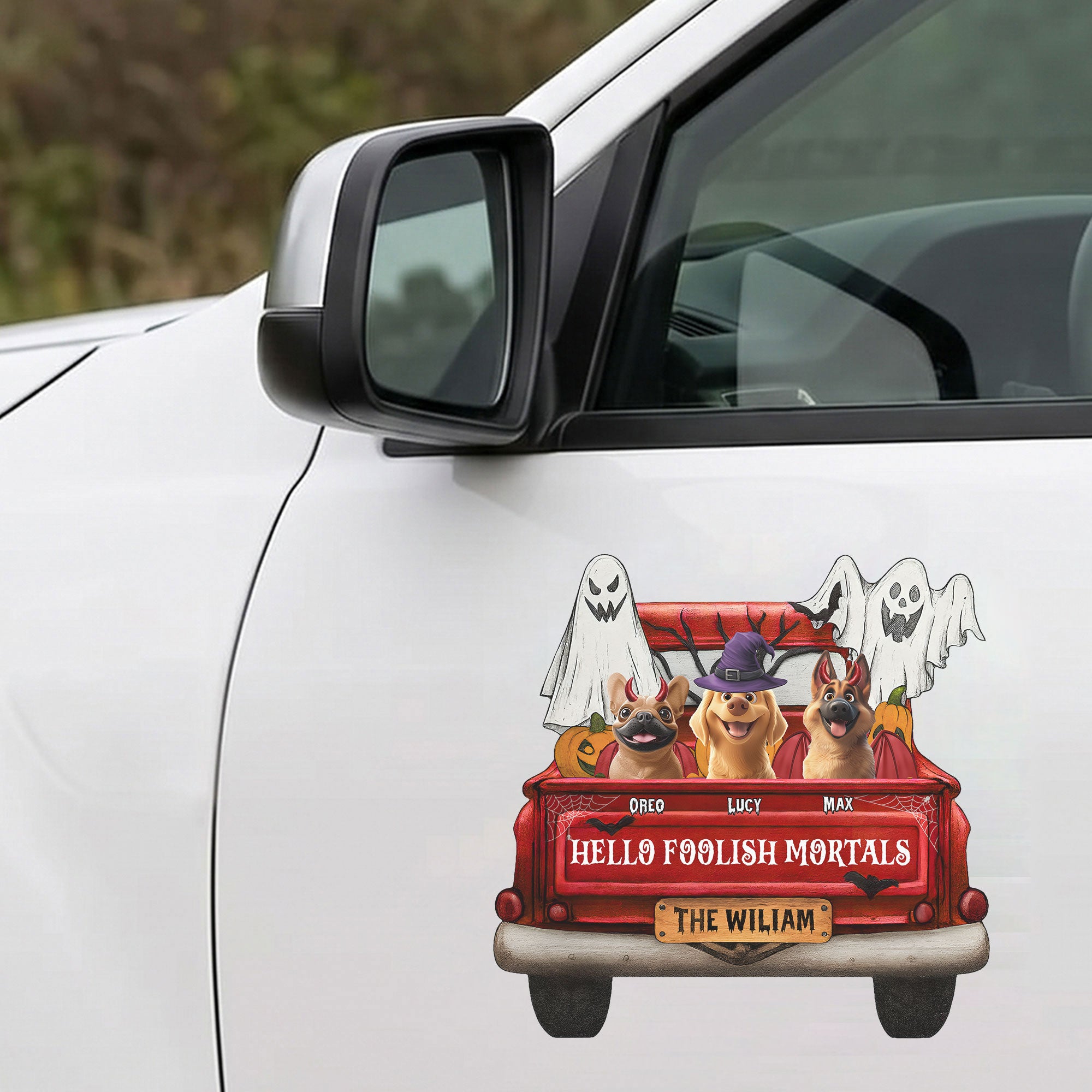 Happy-Howloween-Pumpkin-Truck-Personalized-Bumper-Sticker-2
