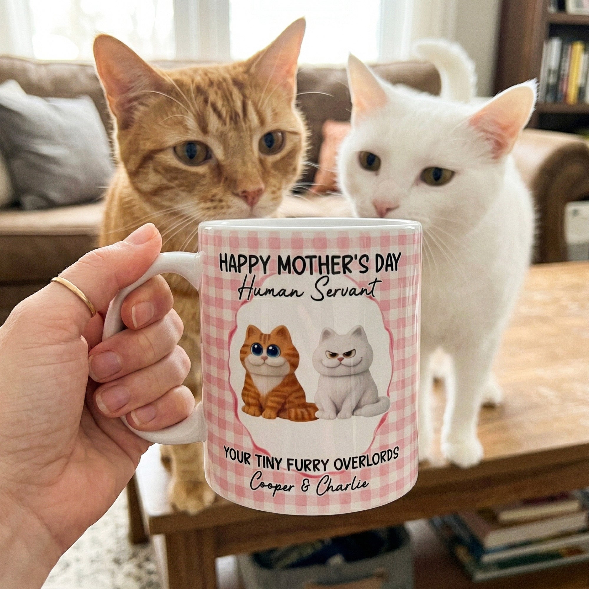Happy-Mother'S-Day-Human-Servant-Cute-Version-Personalized-Mug-1