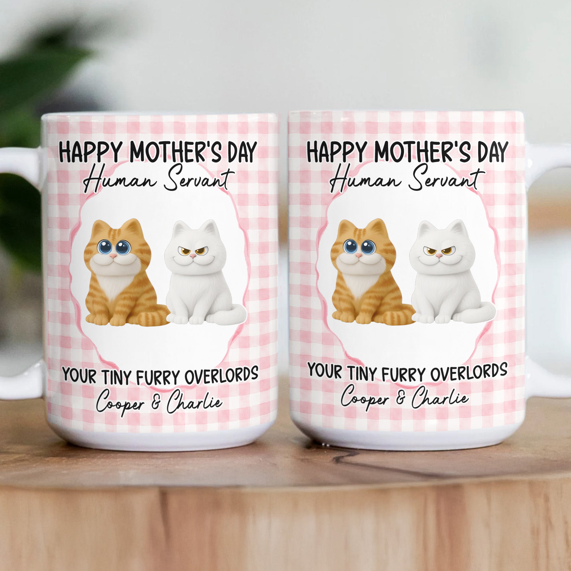 Happy-Mother'S-Day-Human-Servant-Cute-Version-Personalized-Mug-4