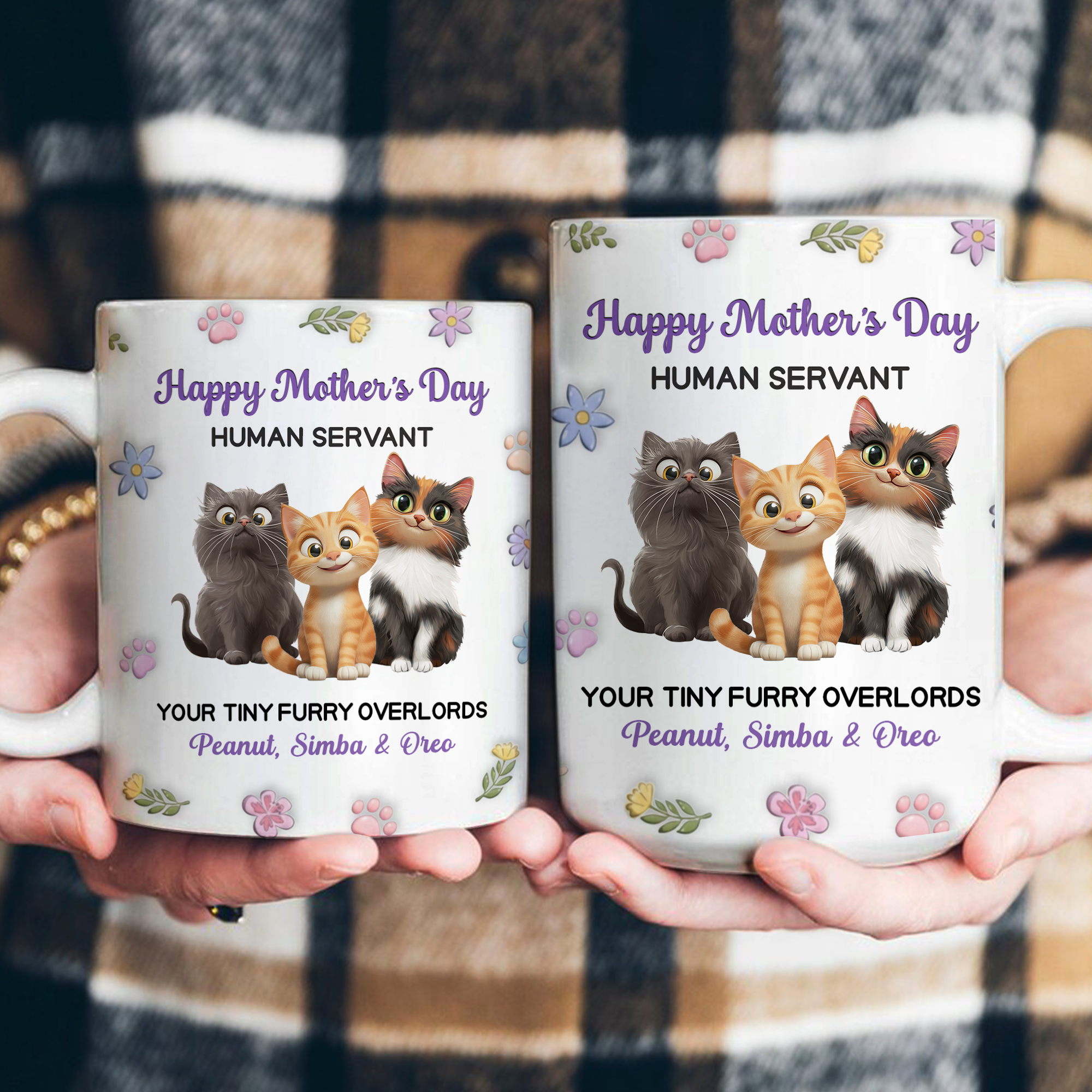 Happy-Mother'S-Day-Human-Servant-Your-Tiny-Furry-Overlords-Personalized-Mug-4