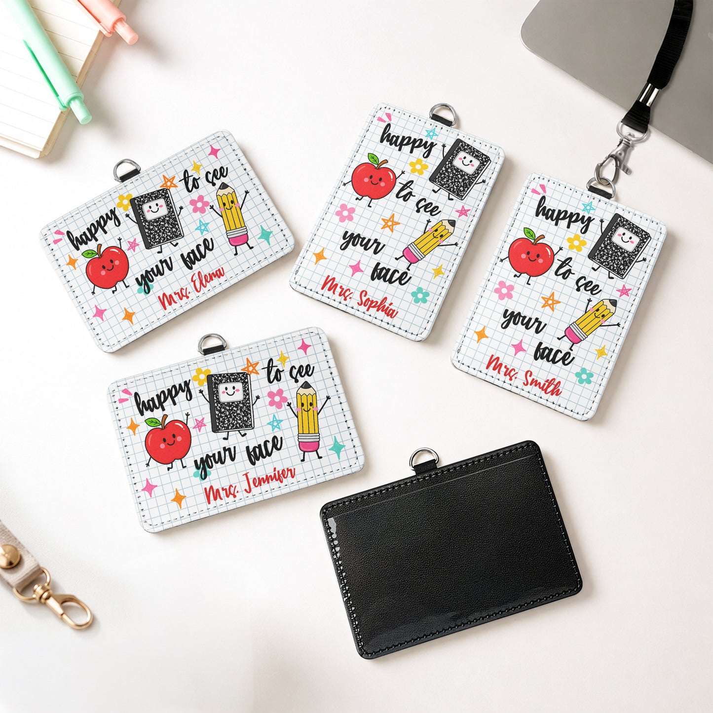 Happy-To-See-Your-Face-Teacher-Life-Personalized-Badge-Holder-4