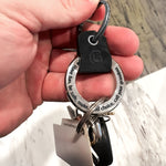Have Fun, Be Safe, Make Good Choice - Personalized Coordinates Keychain